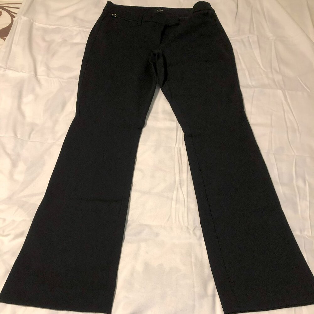 WHBM dress pants with button tab. Black. size 6.